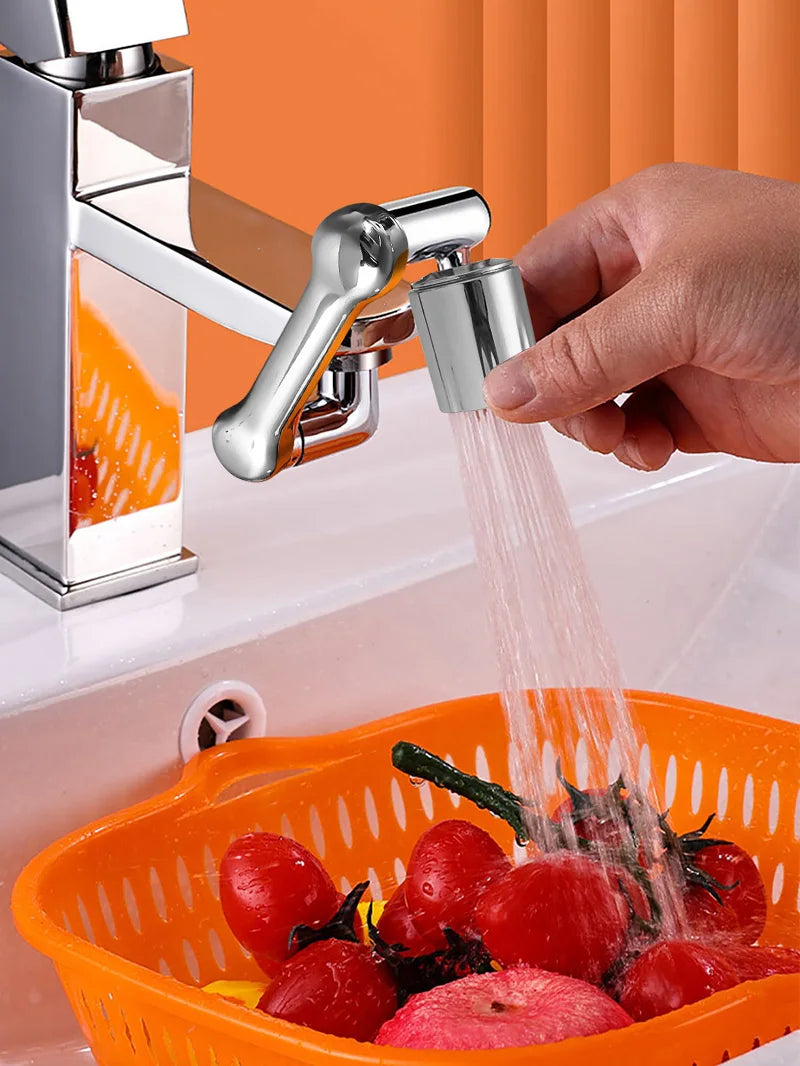 1080° Rotatable Extension Faucet Sprayer Head Water Tap Nozzle Universal Bathroom Tap Extend Adapter Aerator 2 Spray Modes